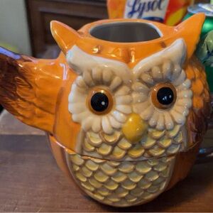 Orange Owl Ceramic Mug